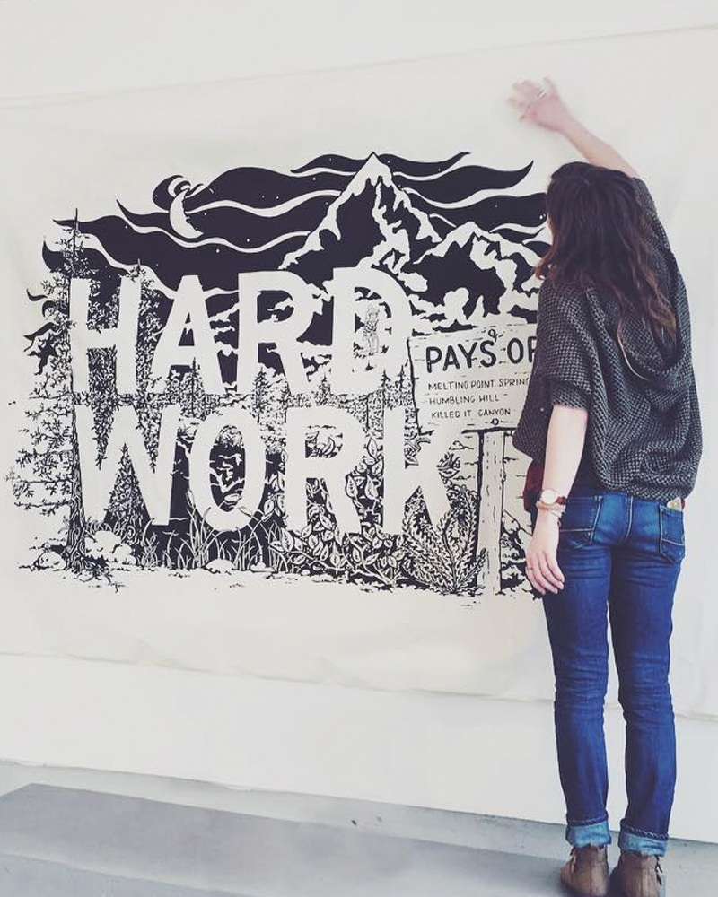 Hard Work Pays Off Mural